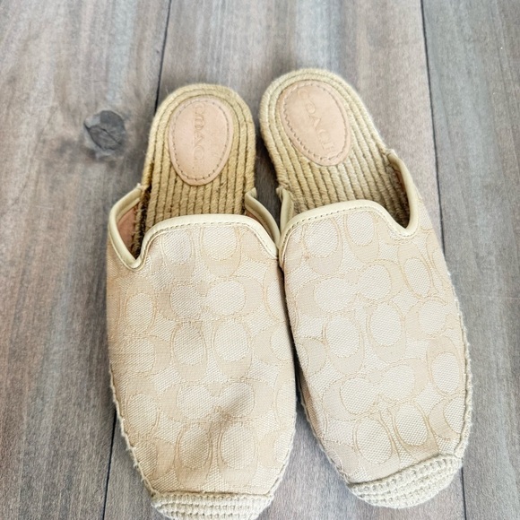 Coach Women's Cali Espadrille Slide with Signature Jacquard size 8.5 - Picture 6 of 6